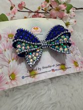 Load image into Gallery viewer, Moonlit Dazzle Bow Blue