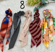 Load image into Gallery viewer, scarf scrunchie set 1