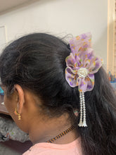 Load image into Gallery viewer, Floral & Pearl Closed Banana Clutches