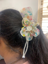 Load image into Gallery viewer, Floral & Pearl Closed Banana Clutches