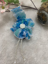 Load image into Gallery viewer, Floral & Pearl Closed Banana Clutches