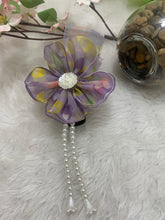 Load image into Gallery viewer, Floral & Pearl Closed Banana Clutches