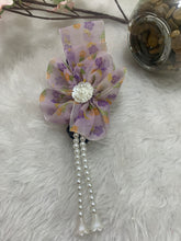 Load image into Gallery viewer, Floral & Pearl Closed Banana Clutches