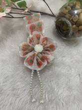 Load image into Gallery viewer, Floral & Pearl Closed Banana Clutches