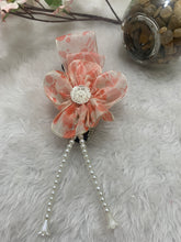 Load image into Gallery viewer, Floral & Pearl Closed Banana Clutches