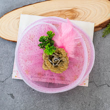 Load image into Gallery viewer, Sofia Fascinator bubble gum pink