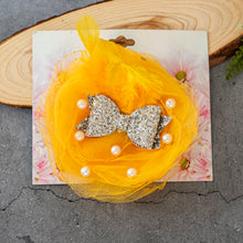 Load image into Gallery viewer, Belle Fascinator yellow