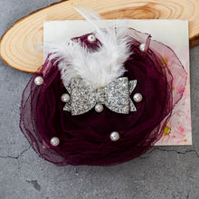 Load image into Gallery viewer, Belle Fascinator wine