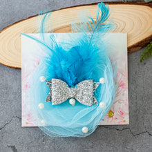 Load image into Gallery viewer, Belle Fascinator sky blue