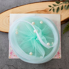 Load image into Gallery viewer, Cinderella Fascinator sea green