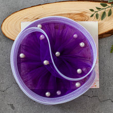 Load image into Gallery viewer, Cinderella Fascinator dark purple