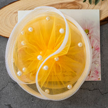 Load image into Gallery viewer, Cinderella Fascinator yellow