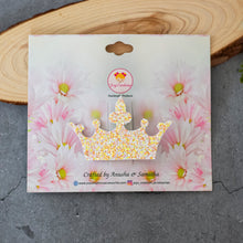 Load image into Gallery viewer, Princess crown clip Lemon yellow