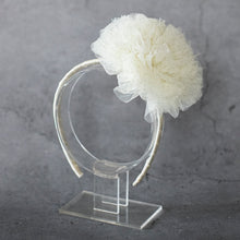 Load image into Gallery viewer, Ariel Fascinator half white