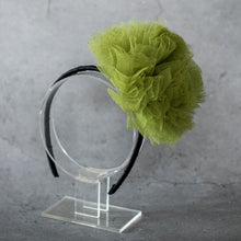 Load image into Gallery viewer, Ariel Fascinator mehendi green