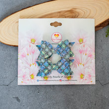 Load image into Gallery viewer, Glitter Mini Bows blue