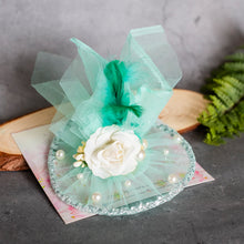 Load image into Gallery viewer, Sea Green Aurora Fascinator