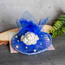 Load image into Gallery viewer, Royal Blue Aurora Fascinator