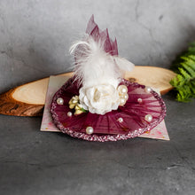 Load image into Gallery viewer, Wine Aurora Fascinator