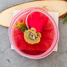 Load image into Gallery viewer, Sofia Fascinator red