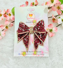Load image into Gallery viewer, Starry Night Bow Mini Pink