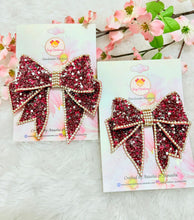 Load image into Gallery viewer, Starry Night Bow Mini Pink