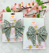 Load image into Gallery viewer, Starry Night Bow Mini Silver