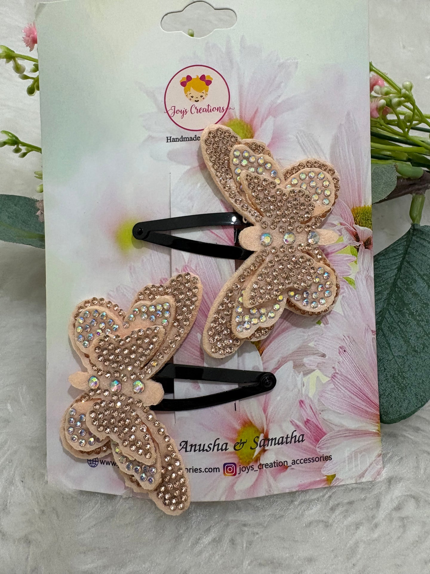 STONE BUTTERFLY PEACH