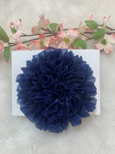 Load image into Gallery viewer, Navy blue Big Organza Flower
