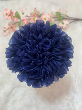 Load image into Gallery viewer, Navy blue Big Organza Flower
