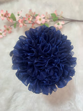 Load image into Gallery viewer, Navy blue Big Organza Flower
