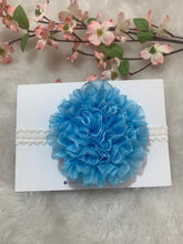 Load image into Gallery viewer, Sky blue Big Organza Flower
