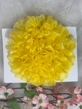 Load image into Gallery viewer, Yellow Big Organza Flower
