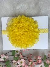 Load image into Gallery viewer, Yellow Big Organza Flower
