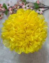 Load image into Gallery viewer, Yellow Big Organza Flower
