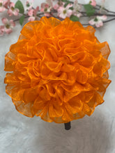 Load image into Gallery viewer, Orange Big Organza Flower
