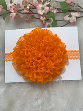 Load image into Gallery viewer, Orange Big Organza Flower
