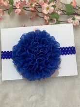 Load image into Gallery viewer, Royal blue Big Organza Flower
