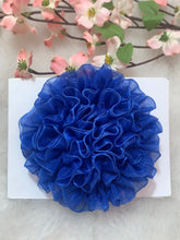 Load image into Gallery viewer, Royal blue Big Organza Flower
