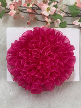 Load image into Gallery viewer, Hot Pink Big Organza Flower
