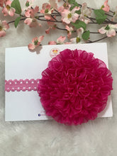 Load image into Gallery viewer, Hot Pink Big Organza Flower
