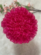 Load image into Gallery viewer, Hot Pink Big Organza Flower
