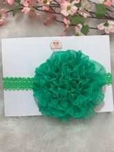 Load image into Gallery viewer, Green Big Organza Flower
