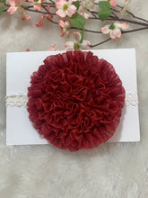 Load image into Gallery viewer, Maroon Big Organza Flower
