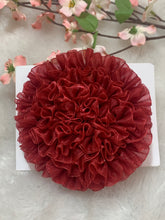 Load image into Gallery viewer, Maroon Big Organza Flower
