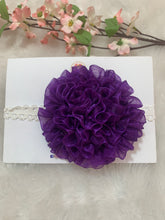 Load image into Gallery viewer, Purple Big Organza Flower
