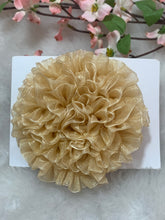 Load image into Gallery viewer, Gold Big Organza Flower
