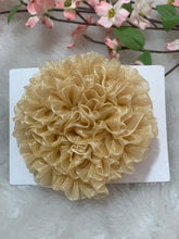 Load image into Gallery viewer, Gold Big Organza Flower
