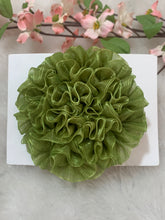 Load image into Gallery viewer, Pista Green Big Organza Flower
