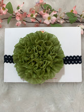 Load image into Gallery viewer, Pista Green Big Organza Flower
